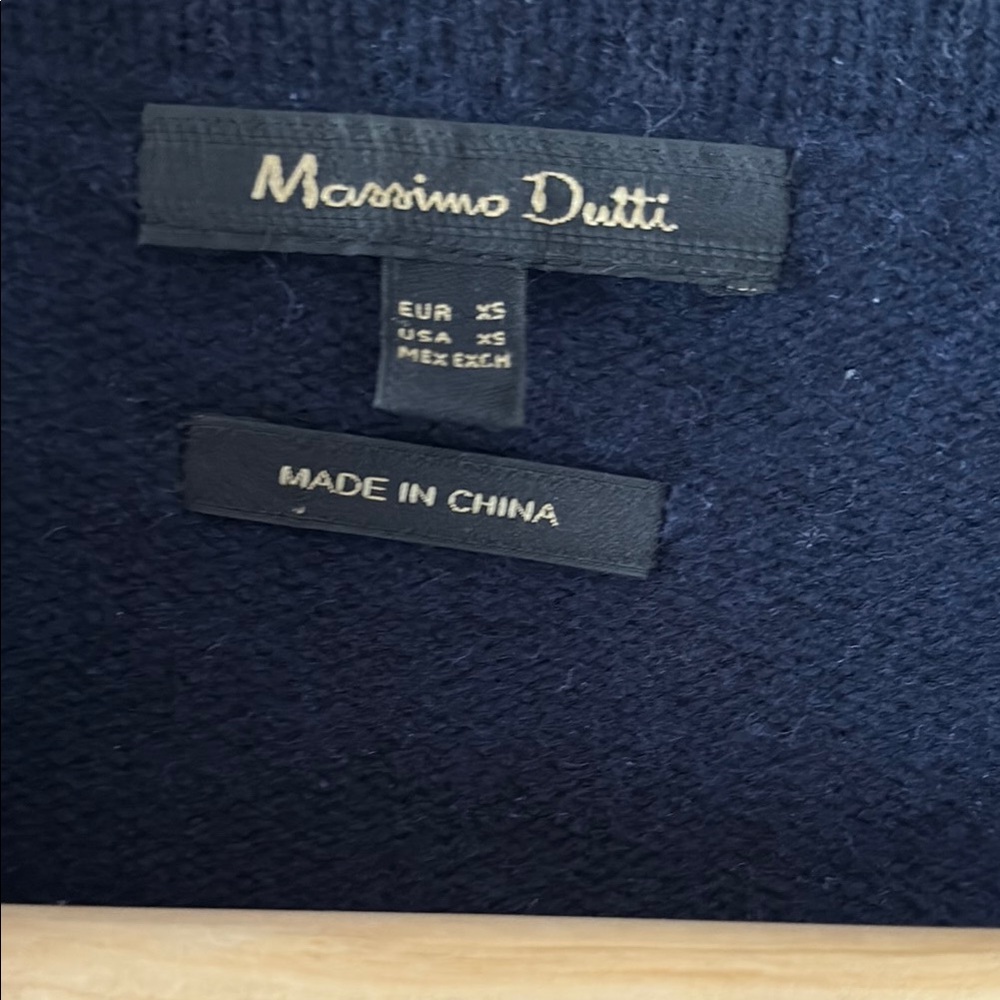Massimo Dutti Navy Knitwear dress - Picture 3 of 4